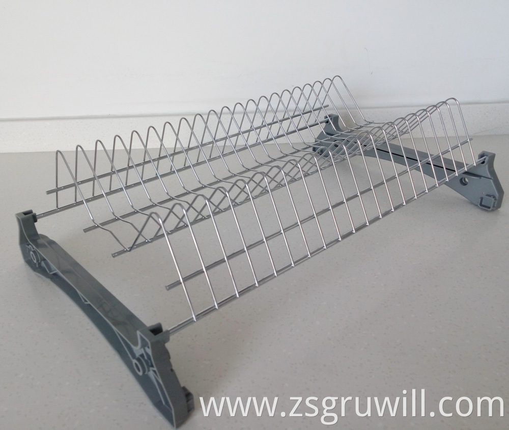 3 tier kitchen metal stainless steel dish rack drainer over the sink dish drying rack